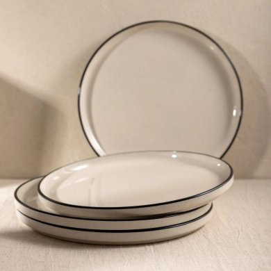 Набор обеденный тарелок Homla AZRA 27,5 см 4 шт Бежевый 244172 фото - 5