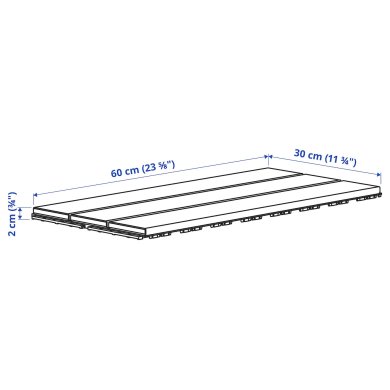 IKEA Плитка для підлоги UTLANGAN Коричневий (ИКЕА УТЛАНГАН) 70480416 фото - 2