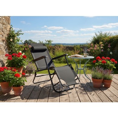 Складной шезлонг Garden Line LEZ7838 Черный LEZ7838 фото - 8