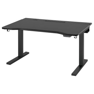 IKEA Комп'ютерний стіл для роботи сидячи/стоячи UTVISNING Чорний (ИКЕА УТМАНИНГ) 09571665
