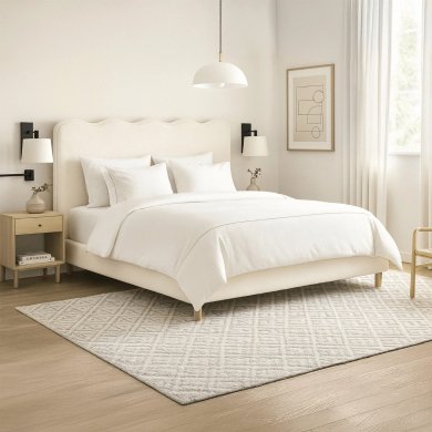 Кровать Mebel Elit IZMIR Boucle 180x200 см Кремовый ME.IZMIR/180/KR/TB/LOZ