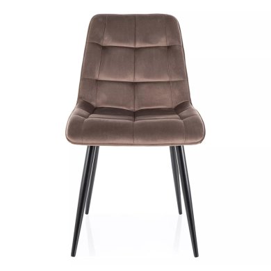 Обеденный стул Signal CHIC Welur Капучино CHICVCCA фото - 2