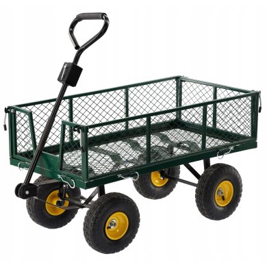 Садовая тележка Garden Line 120 л Зеленый WOZ6841 фото - 4
