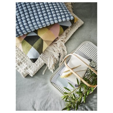 IKEA Декоративна наволочка SVARTPOPPEL 50х50 см Блакитний (ИКЕА СВАРТПОППЕЛЬ) 70543013 фото - 4
