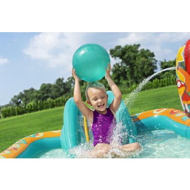 Надувной детский бассейн Bestway 53164 РЕТРО 193х152х74 см Принт BES53164 фото - 6