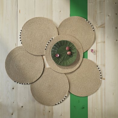 IKEA Сервірувальний килимок MAVINN 37 см Бежевий (ИКЕА МАВИНН) 50600976 фото - 4