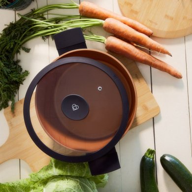 Каструля з кришкою Homla TRISTAN 2,4 л Чорний - 6 Каструля з кришкою Homla TRISTAN 2,4 л Чорний 228878 фото - 6