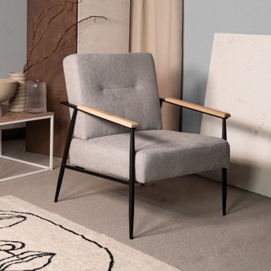 Крісло м'яке Homla VELUDO Сірий 213192 фото - 5