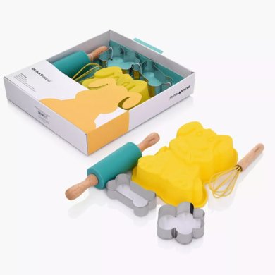 Детский набор для выпечки DUKA MINI 5 шт Желтый - 10 Детский набор для выпечки DUKA MINI 5 шт Желтый 2221368 фото - 10