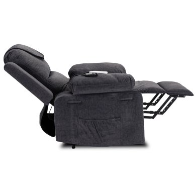 Кресло мягкое раскладное массажное с реклайнером Mebel Elit FENIX 2 Темно-серый ME.FENIX2/P/T/FW фото - 6