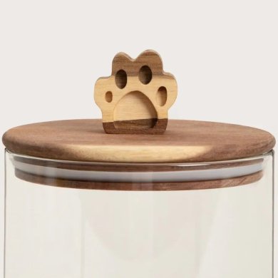 Контейнер для корму Homla ANIMALI LAPKA 1,7 л Прозорий 244067 фото - 3