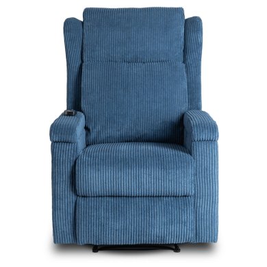 Кресло мягкое раскладное массажное с реклайнером Mebel Elit SEBASTIAN Velvet Синий ME.SEBASTIAN/GR/SZTR/FW фото - 3