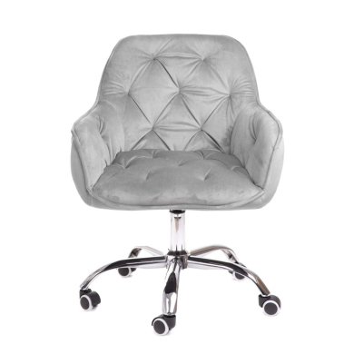 Офісне крісло Homla FLOSSI Welur Сірий 218108 фото - 2