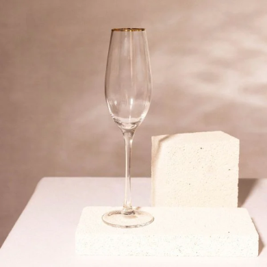 Бокал для шампанского Homla FELICE 240 мл | Прозрачный / Золотой - 2 Бокал для шампанского Homla FELICE 240 мл | Прозрачный / Золотой 159538 фото - 2