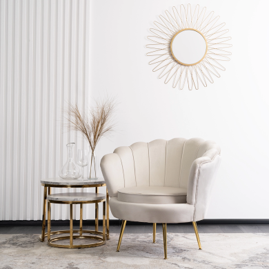 Кресло мягкое Mebel Elit ANGEL Кремовый ME.ANGEL/KR/V/FW фото - 6