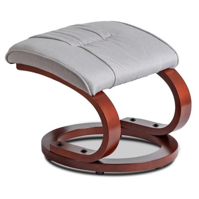 Кресло мягкое массажное с подставкой Mebel Elit CANO Серый ME.CANO/P/T/FW фото - 7