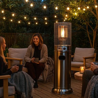 Вуличний газовий обігрівач Garden Line 136 см 5000-13000 Вт Сріблястий GAZ6370 фото - 13