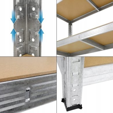 Комплект стеллажей Garden Line 3 шт Серебристый - 9 Комплект стеллажей Garden Line 3 шт Серебристый GWI9399 фото - 9