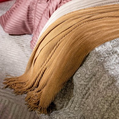 Плед Homla CHENILLE 130x170 см Бежевый - 9 Плед Homla CHENILLE 130x170 см Бежевый 218476 фото - 9