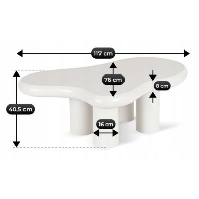 Журнальний стіл Mebel Elit PLAYA Білий ME.PLAYA/MB/L фото - 4