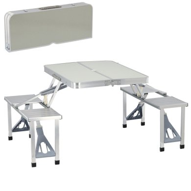 Комплект складаних туристичних меблів Garden Line METAL Бежевий OXE3410 bej