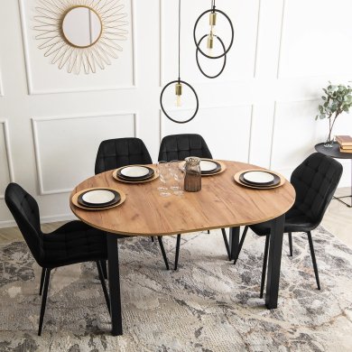 Обідній стілець Mebel Elit LUCKY Welur Чорний - 6 Обідній стілець Mebel Elit LUCKY Welur Чорний ME.LUCKY/CZ/V/K фото - 6