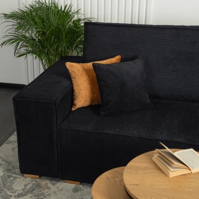 Розкладний диван Mebel Elit ALEX Чорний - 6 Розкладний диван Mebel Elit ALEX Чорний MGK.FILO/LINCOLN100/NAR фото - 6