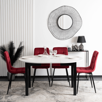 Обідній стілець Mebel Elit PERU Welur Бордовий - 7 Обідній стілець Mebel Elit PERU Welur Бордовий ME.PERU/BOR/V/K фото - 7