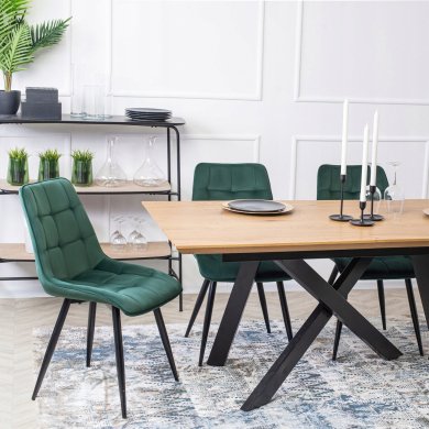 Обідній стілець Mebel Elit RIO Welur Зелений - 9 Обідній стілець Mebel Elit RIO Welur Зелений ME.RIO/Z/V/K фото - 9
