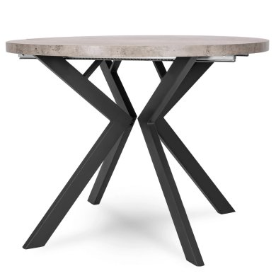 Раскладной обеденный стол Mebel Elit LUKAS Бетон - 2 Раскладной обеденный стол Mebel Elit LUKAS Бетон ME.LUKAS/BET/CZ/S фото - 2