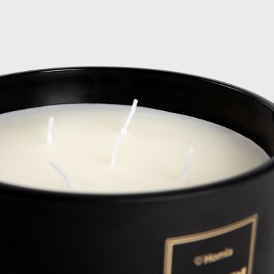 Ароматична свічка Homla MONROE CARNIVAL Jasmine Embers 700 г Чорний 239708 фото - 3