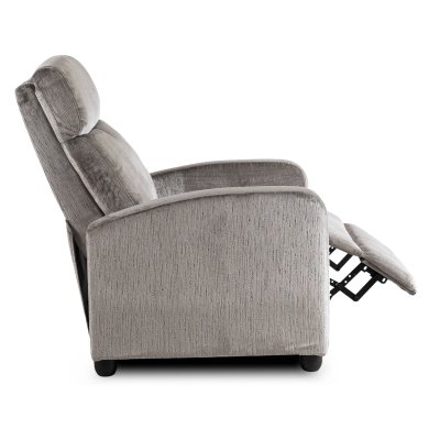 Кресло мягкое раскладное с реклайнером Mebel Elit DANNY Welur Серый - 5 Кресло мягкое раскладное с реклайнером Mebel Elit DANNY Welur Серый ME.DANNY/P/V/FW фото - 5