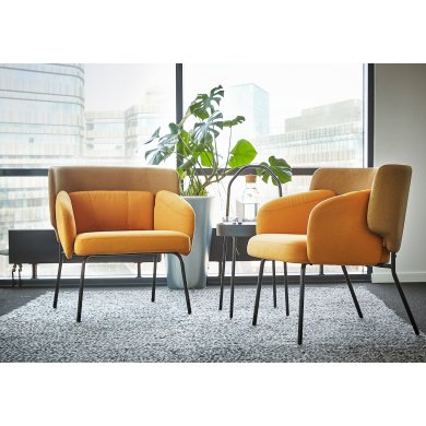 IKEA Крісло м'яке BINGSTA Жовтий (ИКЕА БИНГСТА) 40455649 фото - 12