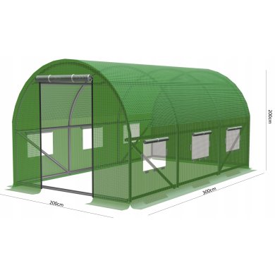 Парник теплиця Garden Line 3x2x2 м Зелений TUN5552 фото - 19