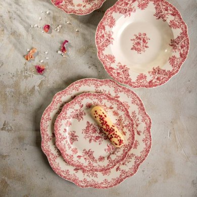 Десертна тарілка Homla LOURRY 19 см Червоний 242172 фото - 5