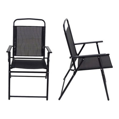Складаний садовий стілець Kontrast LIMA Чорний 5.03.212979 фото - 7