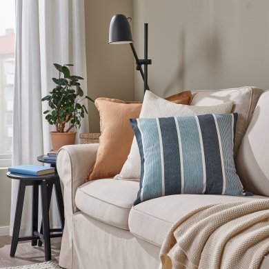 IKEA Декоративная наволочка KORALLBUSKE 50x50 см Синий (ИКЕА КОРАЛЛБУСКЕ) 10570981 фото - 2