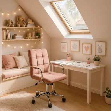 Дитяче крісло Mebel Elit ASTRO Welur Світло-рожевий ME.ASTRO/R/CH/V/FO фото - 6