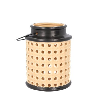 Ліхтар Homla RATTAN 12x15,5 | Чорний / Бежевий 208336 фото - 3