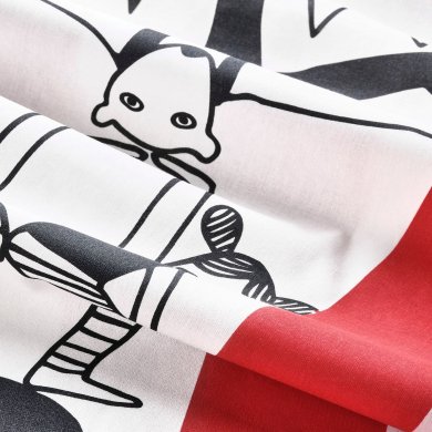 Комплект постельного белья BUSENKEL 150х200 см Принт - 5 IKEA Комплект постельного белья BUSENKEL 150х200 см Принт (ИКЕА БУСЕНКЕЛЬ) 60517825 фото - 5