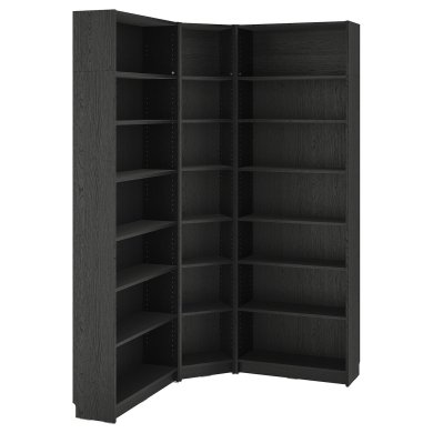 IKEA Стелаж BILLY Чорний (ИКЕА БИЛЛИ) 39483549