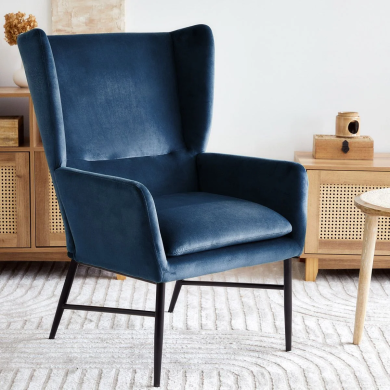 Крісло м'яке Homla VINDER Синій 218197 фото - 7