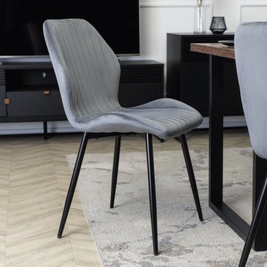 Обідній стілець Mebel Elit LILAC Welur Сірий - 8 Обідній стілець Mebel Elit LILAC Welur Сірий ME.LILAC/P/V/K фото - 8