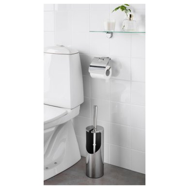 IKEA Держатель для туалетной бумаги KALKGRUND (ИКЕА KALKGRUND) 00291476 фото - 2