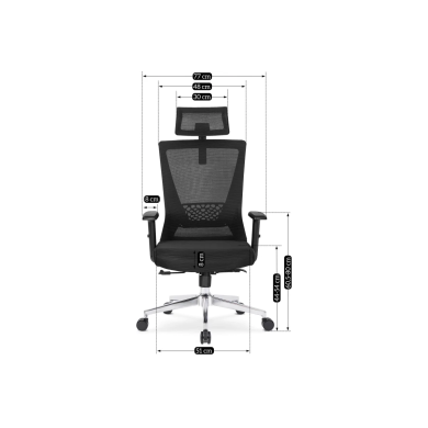 Кресло поворотное Mebel Elit EGER | Черный ME.EGER/CZ/T/FO фото - 3