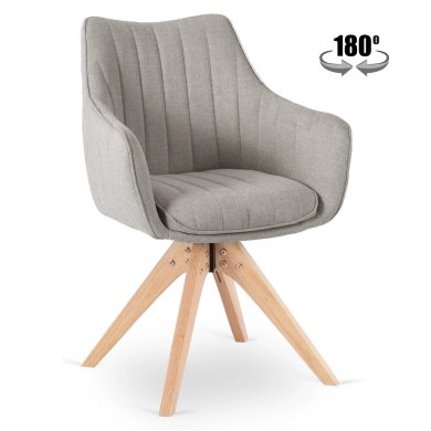 Обеденный стул поворотный Mebel Elit LEMON Серый ME.LEMON/P/T/K