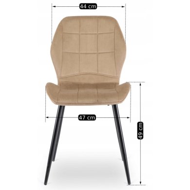Обеденный стул Mebel Elit IRYS Welur Бежевый ME.IRYS/BZ/V/K фото - 9
