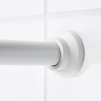 IKEA Карниз для душевой занавески BOTAREN 70-120 см Белый (ИКЕА BOTAREN) 10306019 фото - 13