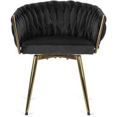 Обідній стілець поворотний Mebel Elit RUBI Welur Чорний ME.RUBI/CZ/ZL/V/K фото - 3