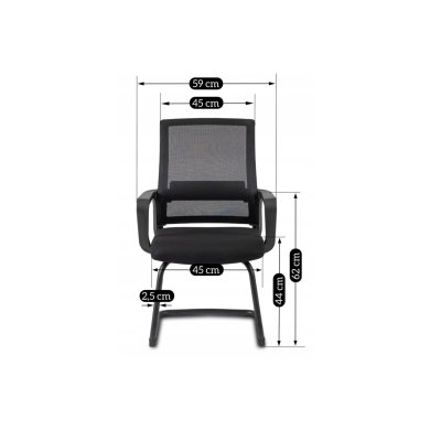 Офісне крісло Mebel Elit TAMMY Чорний ME.TAMMY/CZ/T/K фото - 11